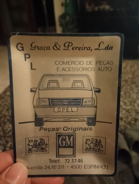 Cinzeiro chapa  comércio de peças automóvel