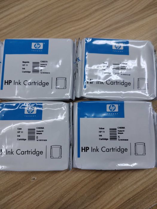 Komplet wkładów HP C4840A C4836A C4837A C4838A tusz do plotera HP