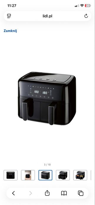 Air Lidl air fryer retro 1973 uszkodzony!