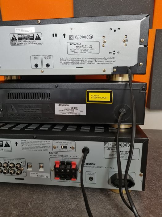 Sansui RZ-2500, CD-270  D-X 117 HX zestaw stereo