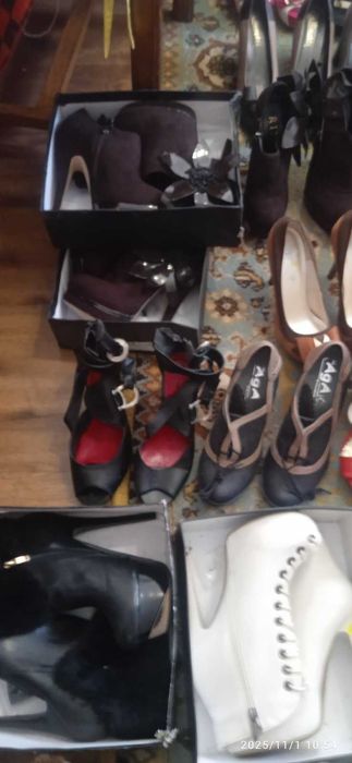 Жіноче взуття оптом. 80 пар. Нове з Польщі. Високий каблук.
