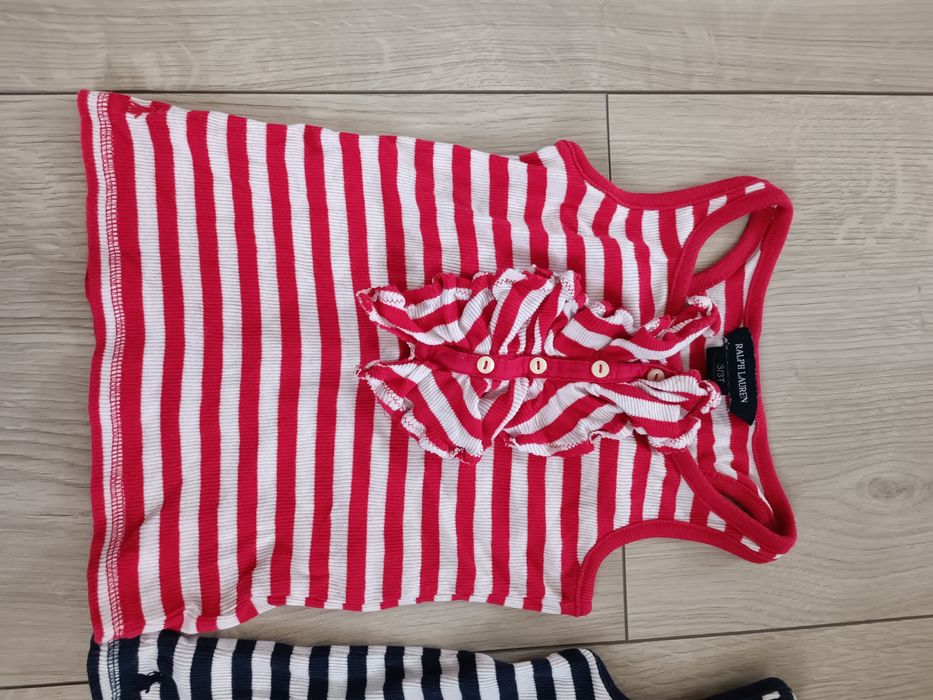 Dwie bokserki bluzki dla dziewczynki Ralph Lauren 3 latka