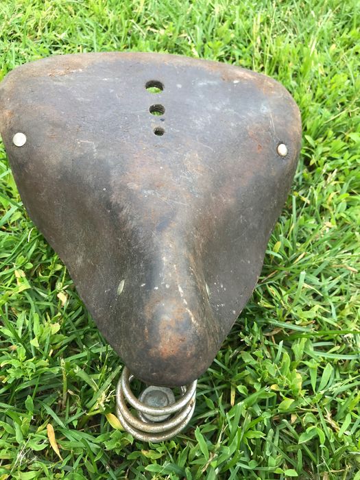 Siodełko do roweru ze skóry PRL