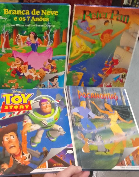 Peter Pan, Branca de Neve, Toy Story, Pocahontas 4 Volumes