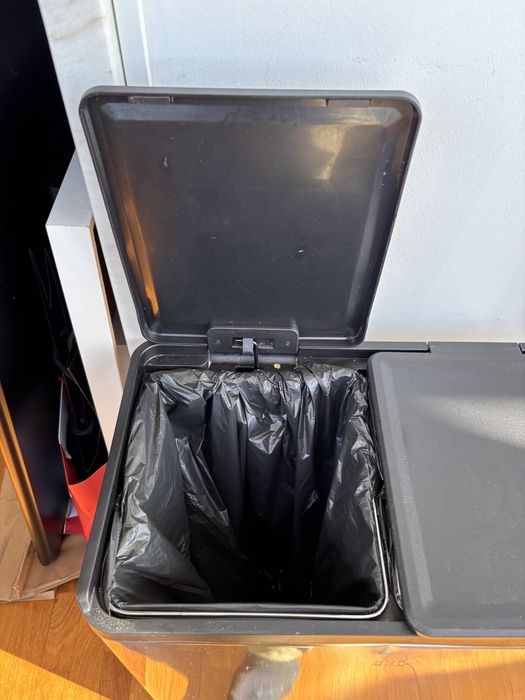 Caixote de Lixo Duplo EKO em Inox com Pedal