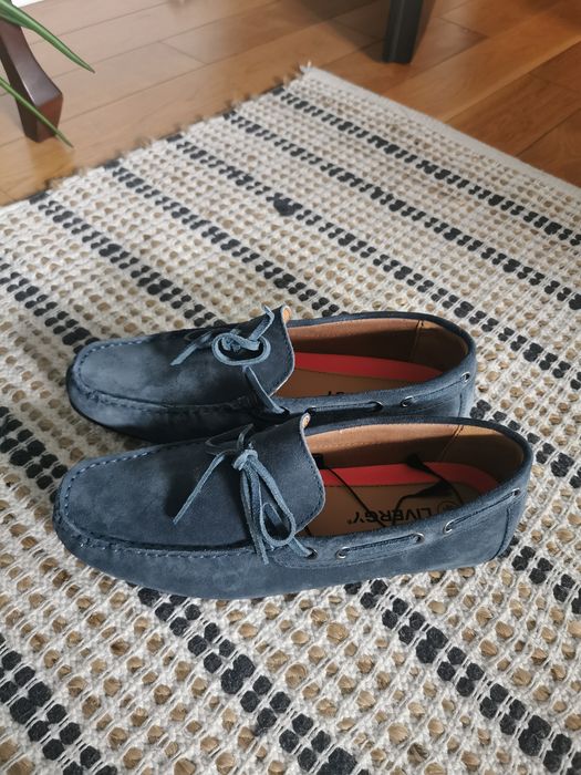 Skórzane buty w stylu marynarskim loafersy