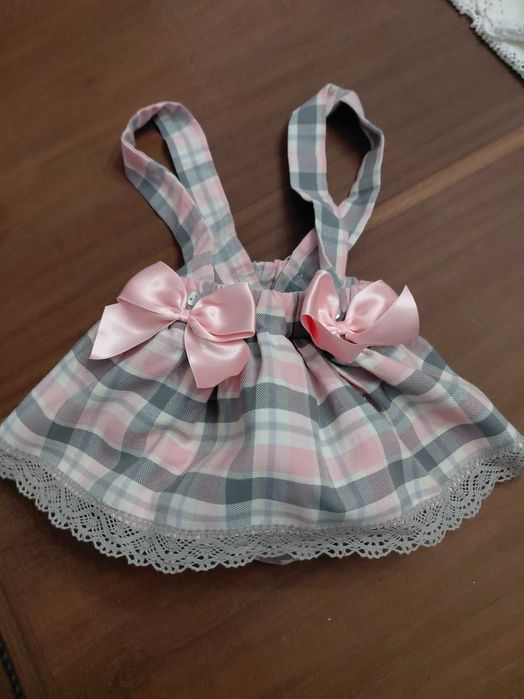 Saia com lacinhos para bebe