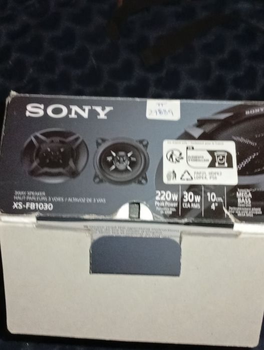 Par de Colunas Sony para carro novas em caixa