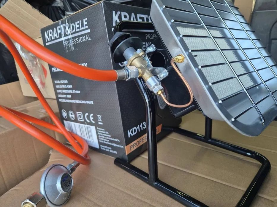 Газовий інфрачервоний обігрівач 4.5 кВт газовый обогреватель комплект