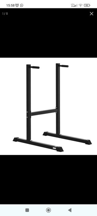 Stojak do ćwiczeń stalowy czarny