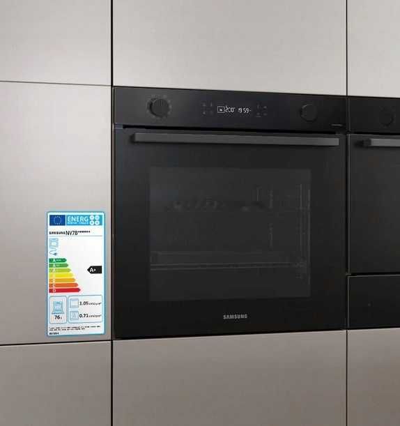 Nowy piekarnik Samsung NV7B41207AK z termoobiegiem 76l, WiFi