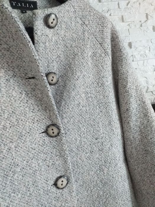 Wełniany płaszcz damski ciepły przejściowy rozm. M TALIA