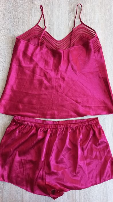 r.M letnia piżama, komplet satynowy 2 cz., koszulka + spodenki