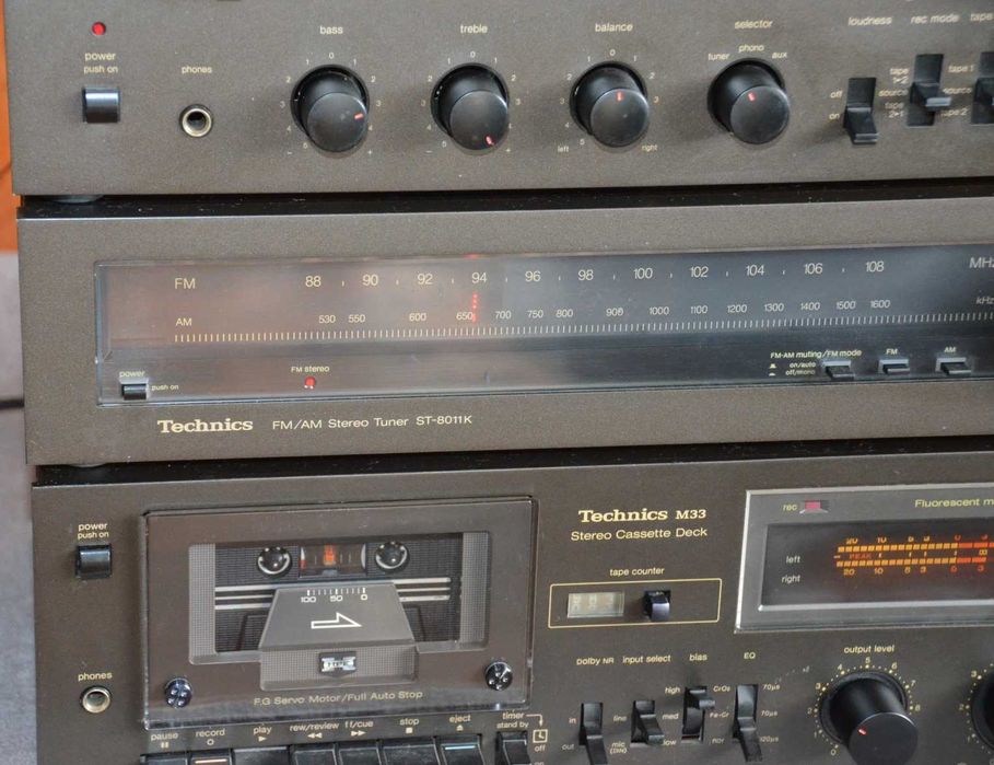 Wieża Technics SU-8022K  ST-8011K  RS-M33  Magnetofon Wzmacniacz Tuner