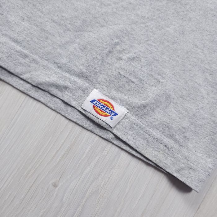 T-shirt Dickies lisa de algodão cinzento