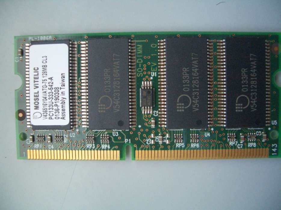 128mb RAM Mosel Vitelic PC133U-333-542-A para portátil
