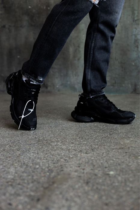 Balenciaga Runner Black Matt •Кроссовки Баленсіага Раннер (Чорні Матові)
