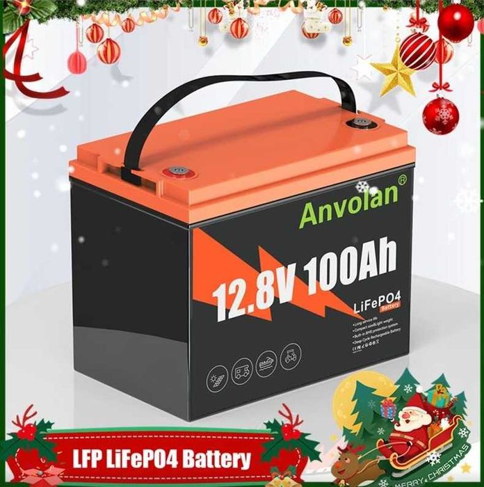 Акумулятор літій-залізо-фосфатний LiFePO4 100 Ah 12.8 V 1280Вт з БМС