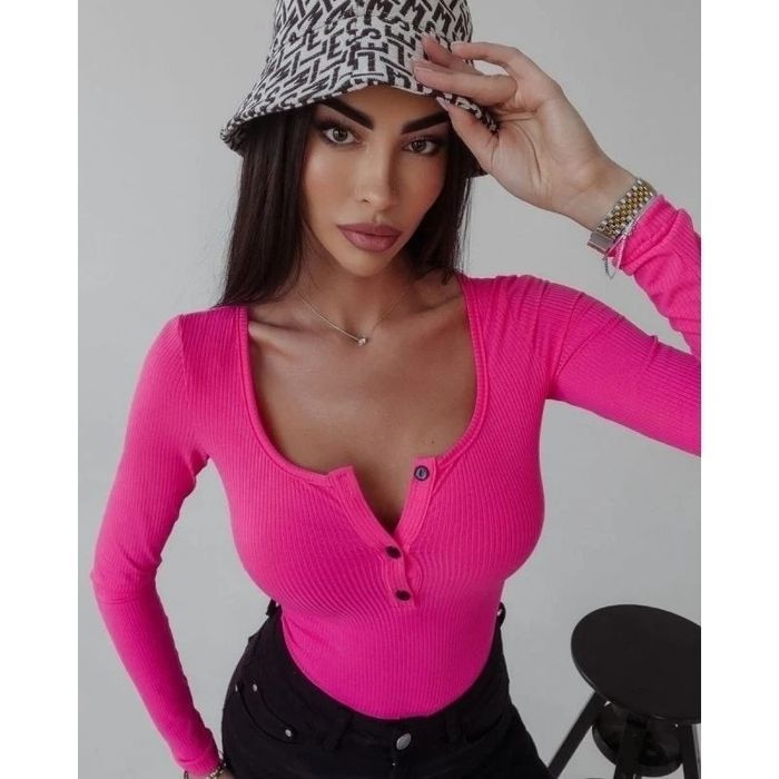 Body damskie Olavoga Eve S czarne różowe