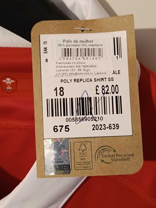 Camisa polo oficial da Copa do Mundo de Rugby França 2023