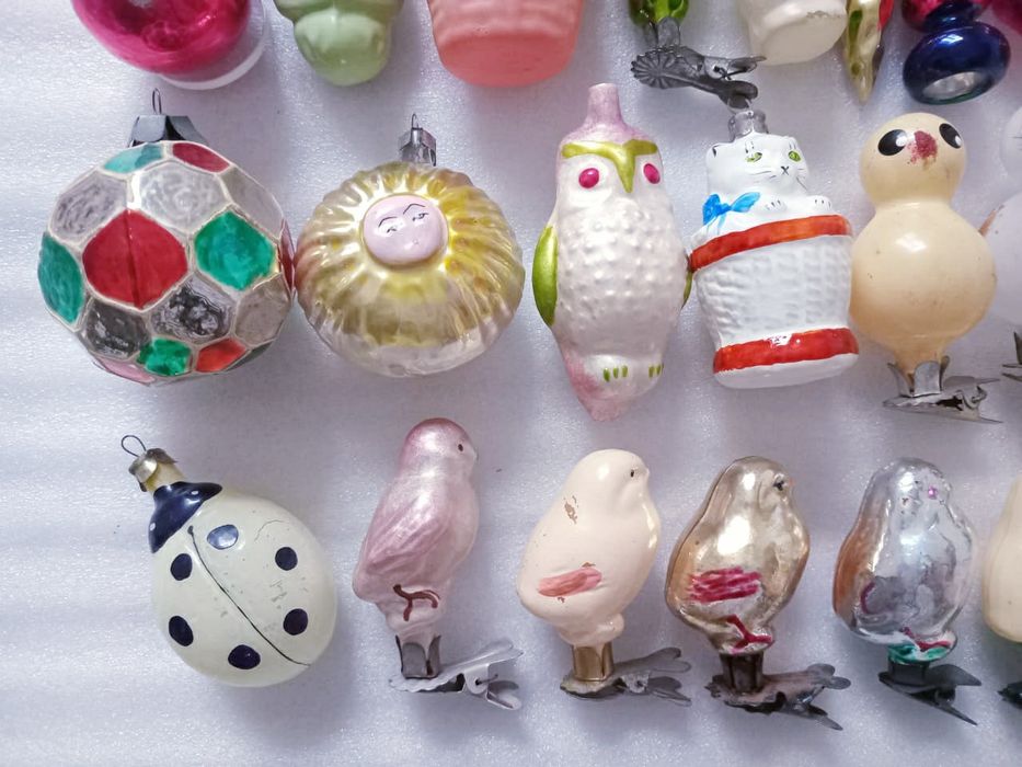 Елочные игрушки времен СССР