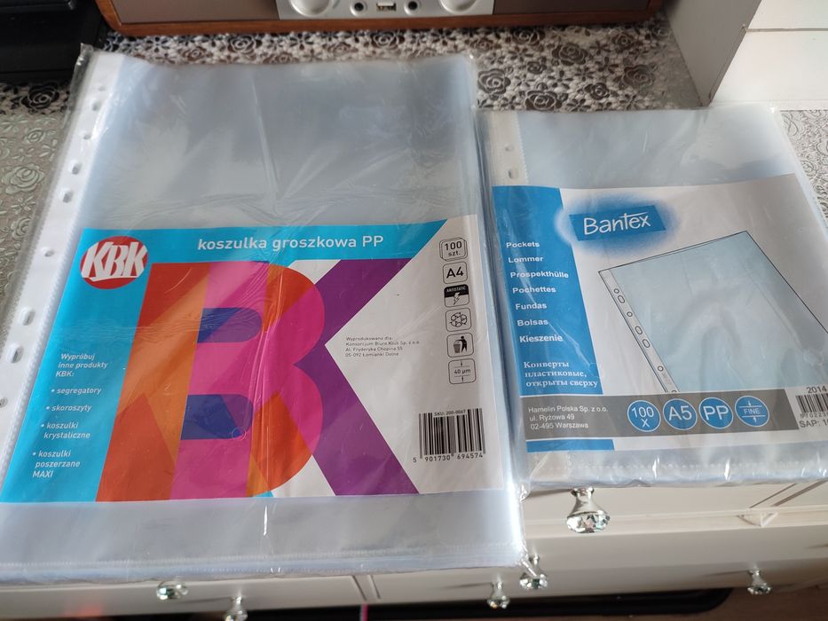 Koszulki A4 +. A5 po 100 koszulek zestaw Godula 10.24