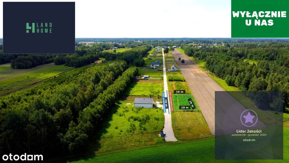 Działka budowlana w otoczeniu przyrody