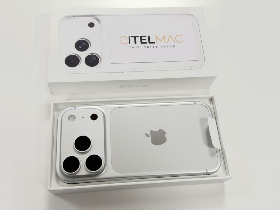 Apple iPhone 18 Pro 512GB 5G SIM • Srebrny BAT 100% 0 CYKLI • Gwarancja • Raty 0%