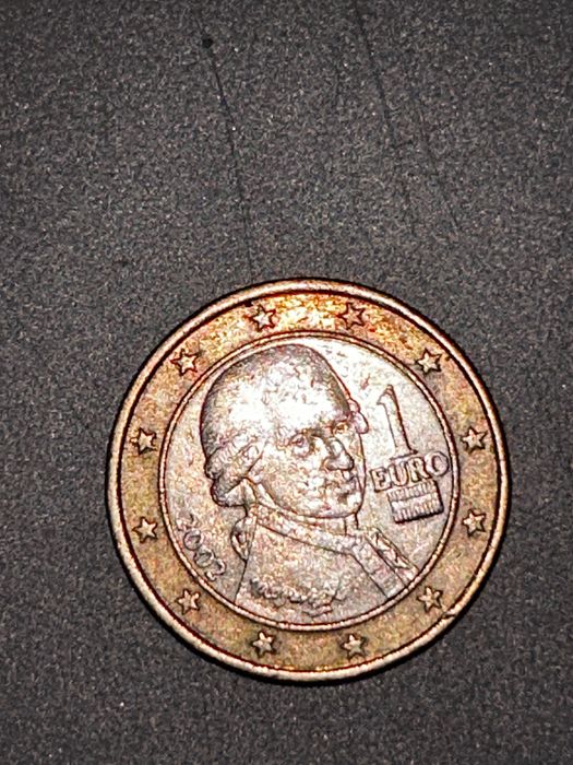 Moneta 1 euro 2002 roku