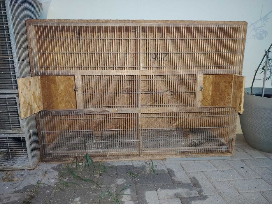 Gaiola 120cm x 80cm x 37cm, vendo ou troco por aves