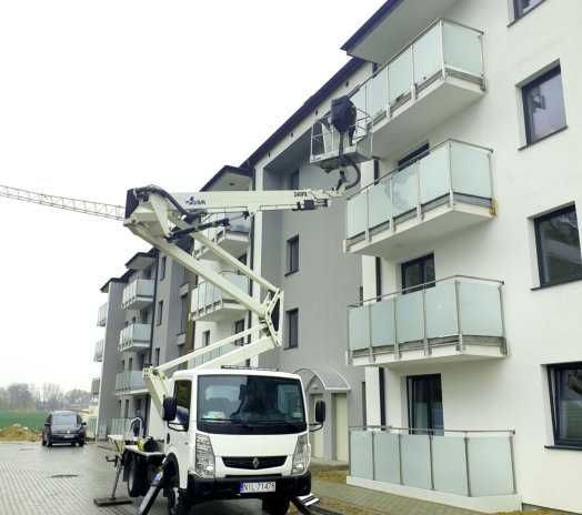 Usługi podnośnikiem koszowym