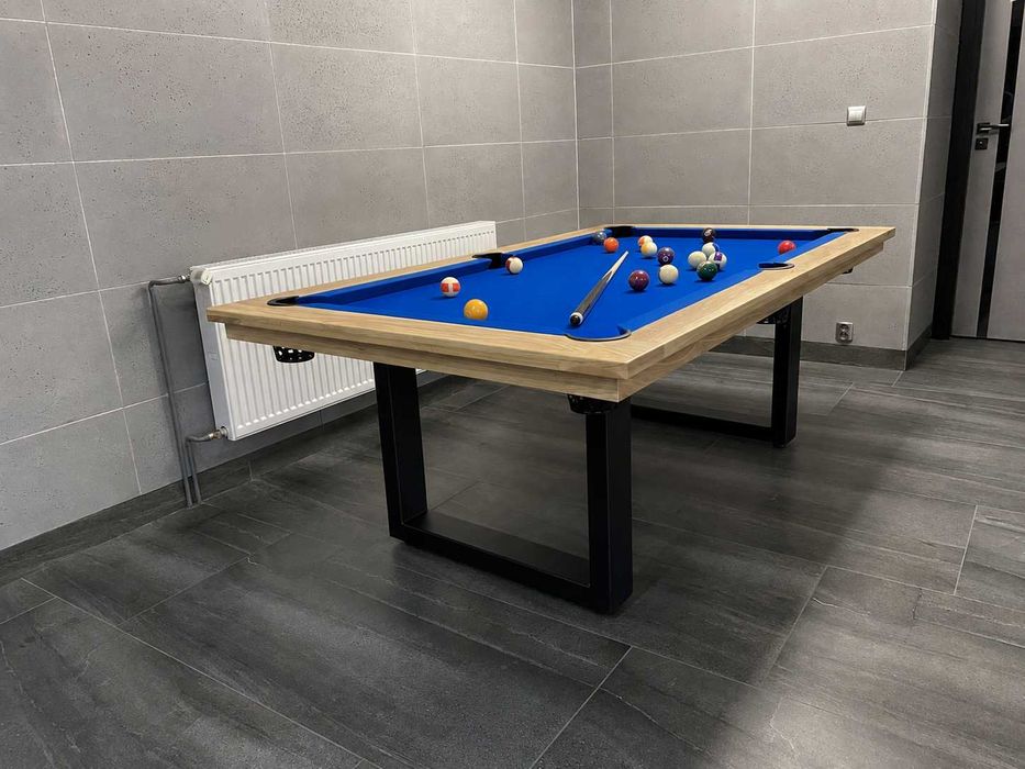 Stół Bilardowy BERGAMO 7 FT -z akcesoria -siatki sznurkowe- LOFTOWY