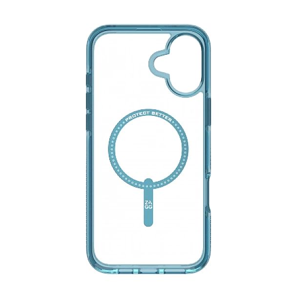 Etui ZAGG Santa Cruz Snap MagSafe na iPhone 16 Plus - niebieskie