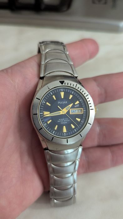 Часы Pulsar Kinetic 100m, годинник Японія