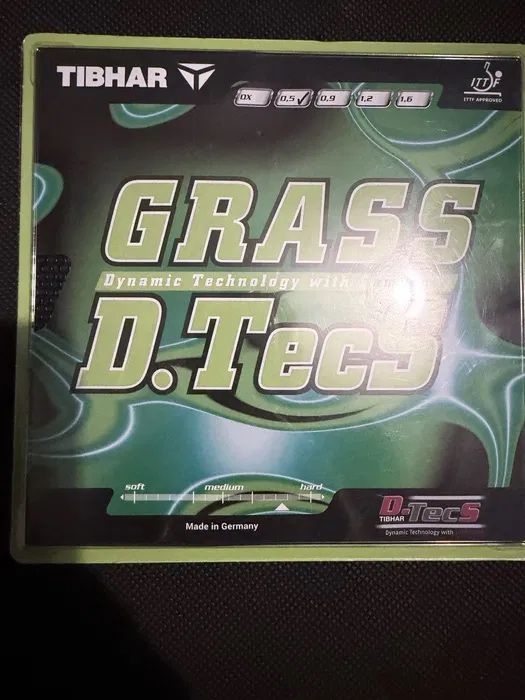 Okładzina długi czop Tibhar Grass D.TecS Czerwony 0.5