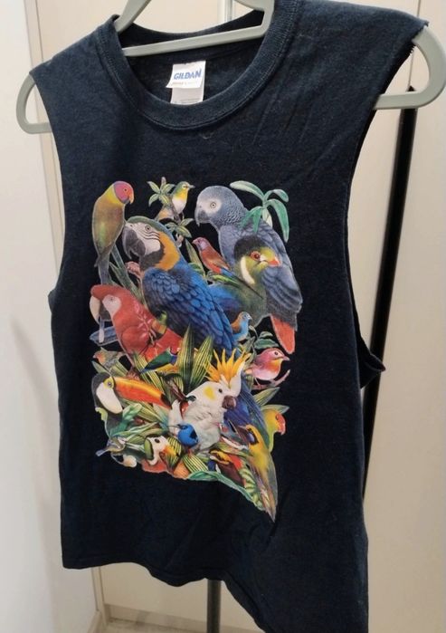 Bluzka T-shirt  papugi top 100% bawełna