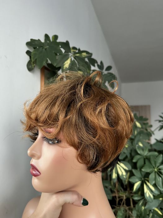 PROMOCJA Krotka peruka 100% wlosy naturalne