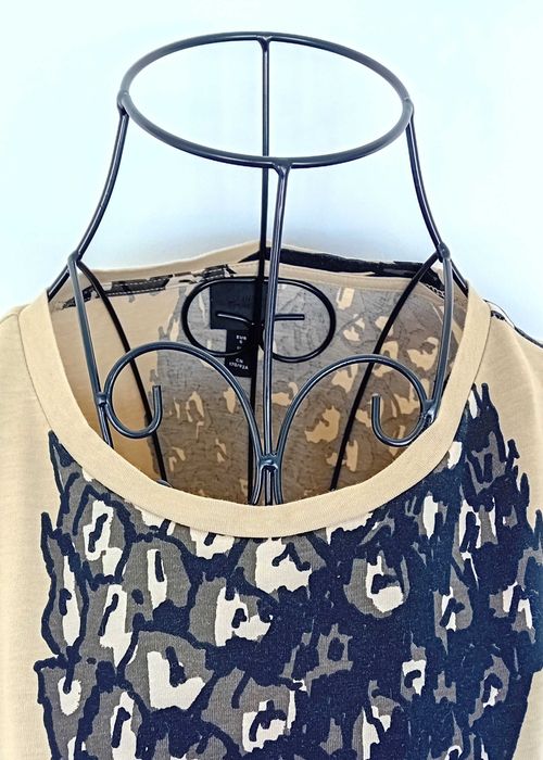 T-shirt - bege/areia com estampado - S - H&M