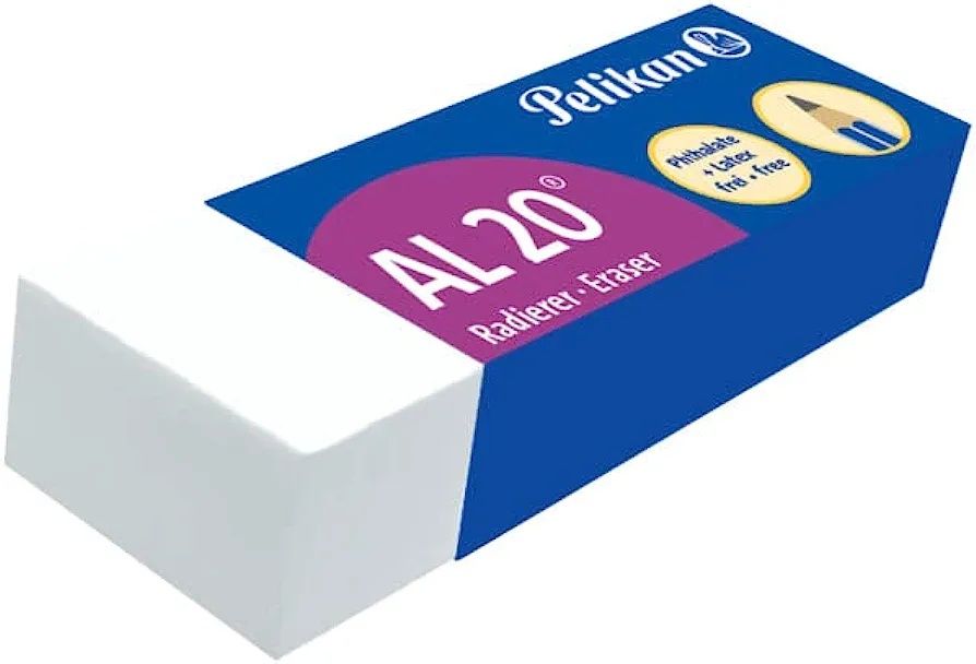 CAIXA 20PCS! Pelikan Borracha AL 20, p desenho técnico escolar