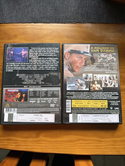 Dvds Van Damne usados como novo