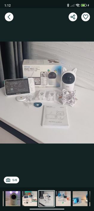 CZEview BM 2PRO відеоняня, 2K, WiFi, звук, Рух, нічне бач. нічник.НОВА