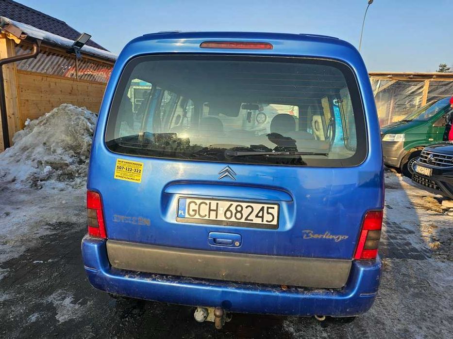 Citroen Berlingo 2001/1.4benzyna/5os/hak/opłaty akt