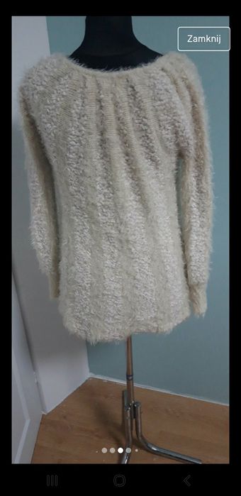 Kudłaty sweter M L