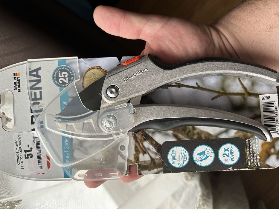 Секатор GARDENA (08798) SmartCut з храповим механізмом