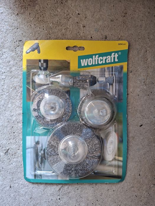 Set de Escovas de Aço Wolfcraft 2694000 para Berbequim