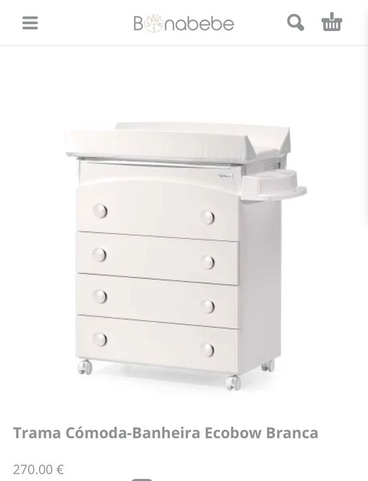 Berço e cómoda TRAMA