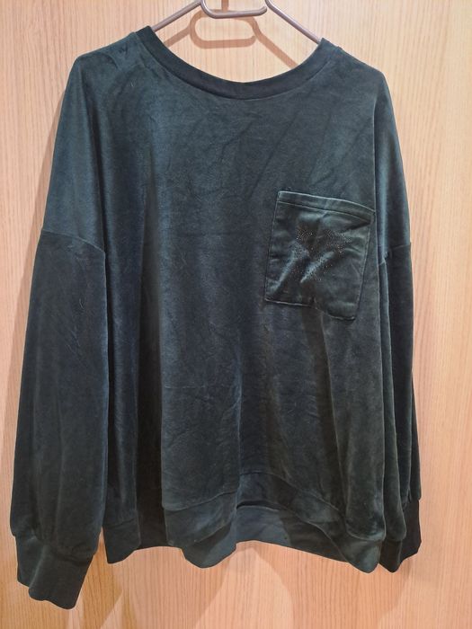 (1234) Bluza welurowa r.XXL Beloved