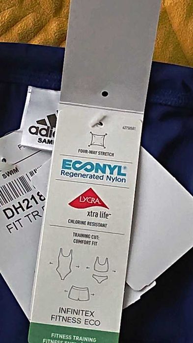 Kąpielówki, spodenki na basen ADIDAS Parley r. D6, UK34