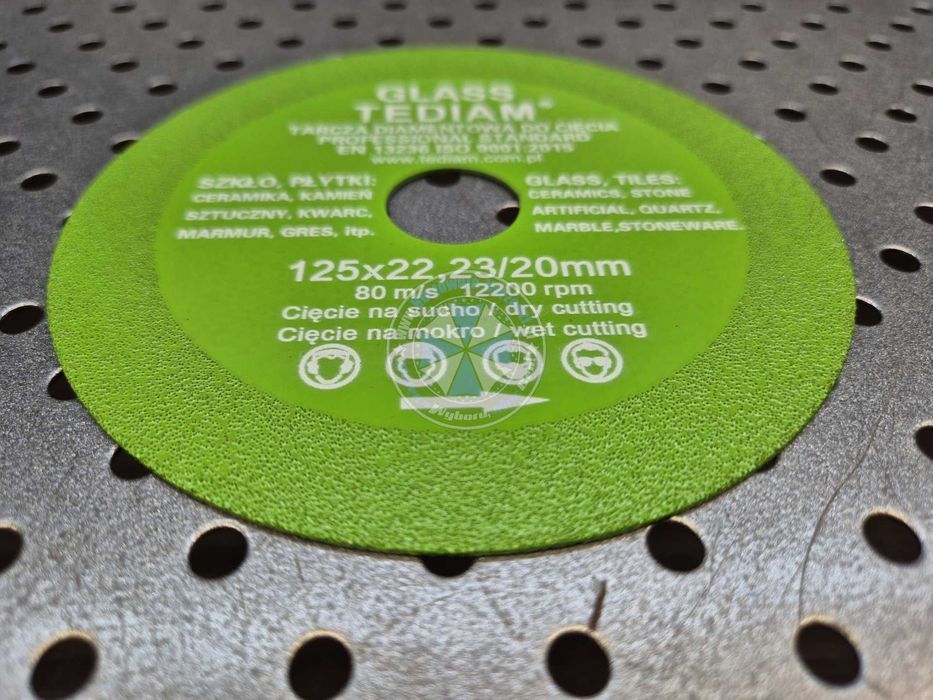 Tarcza diamentowa do szkła 125mm tarcza do gresu płytek ceramicznych