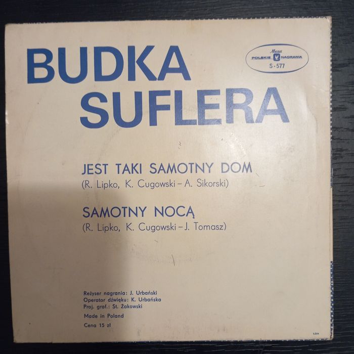 Budka Suflera singiel Jest taki samotny dom winyl  VG+/EX unikat